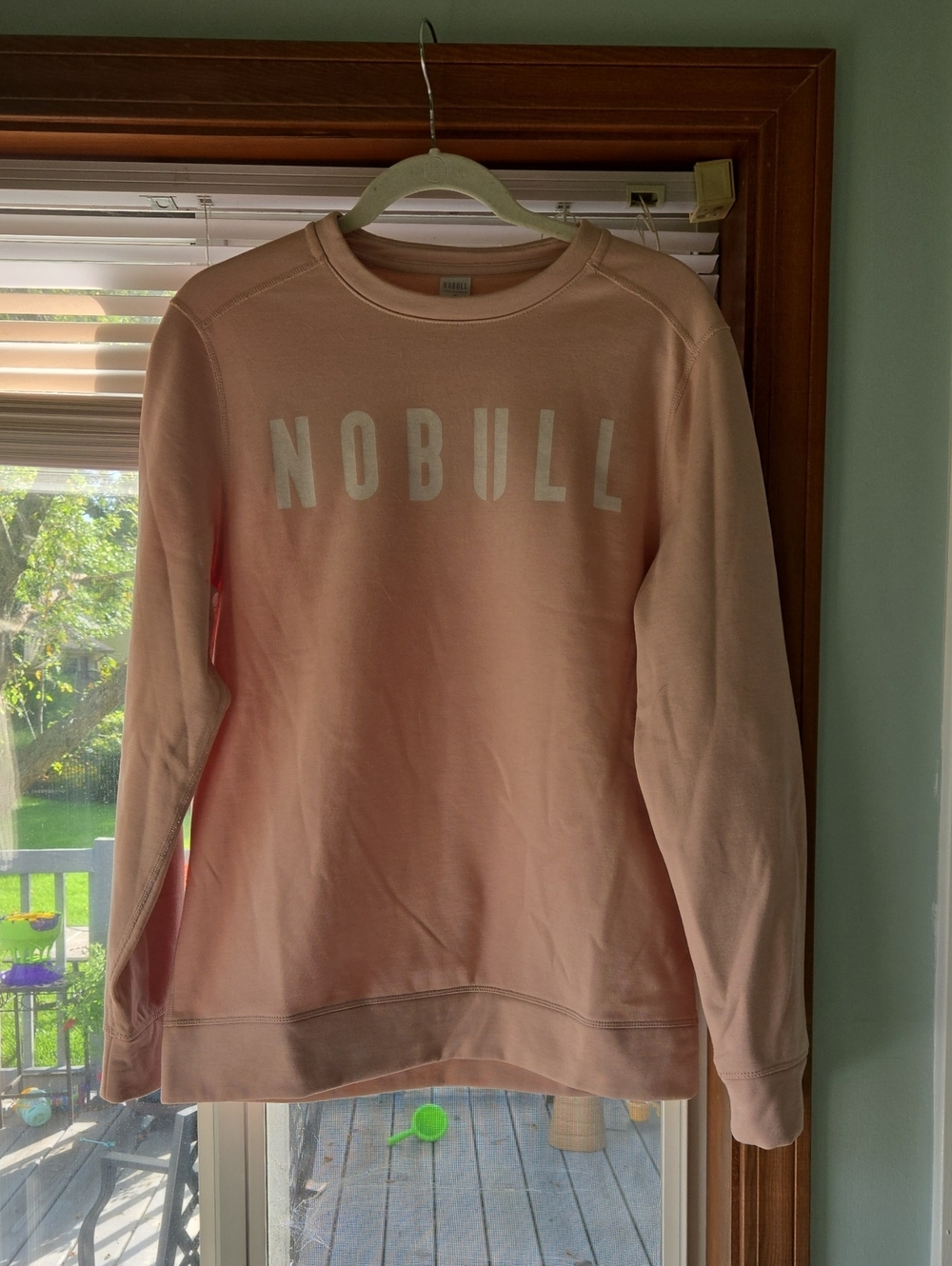 NOBULL Blush Pink Logo Crew Sweatshirt